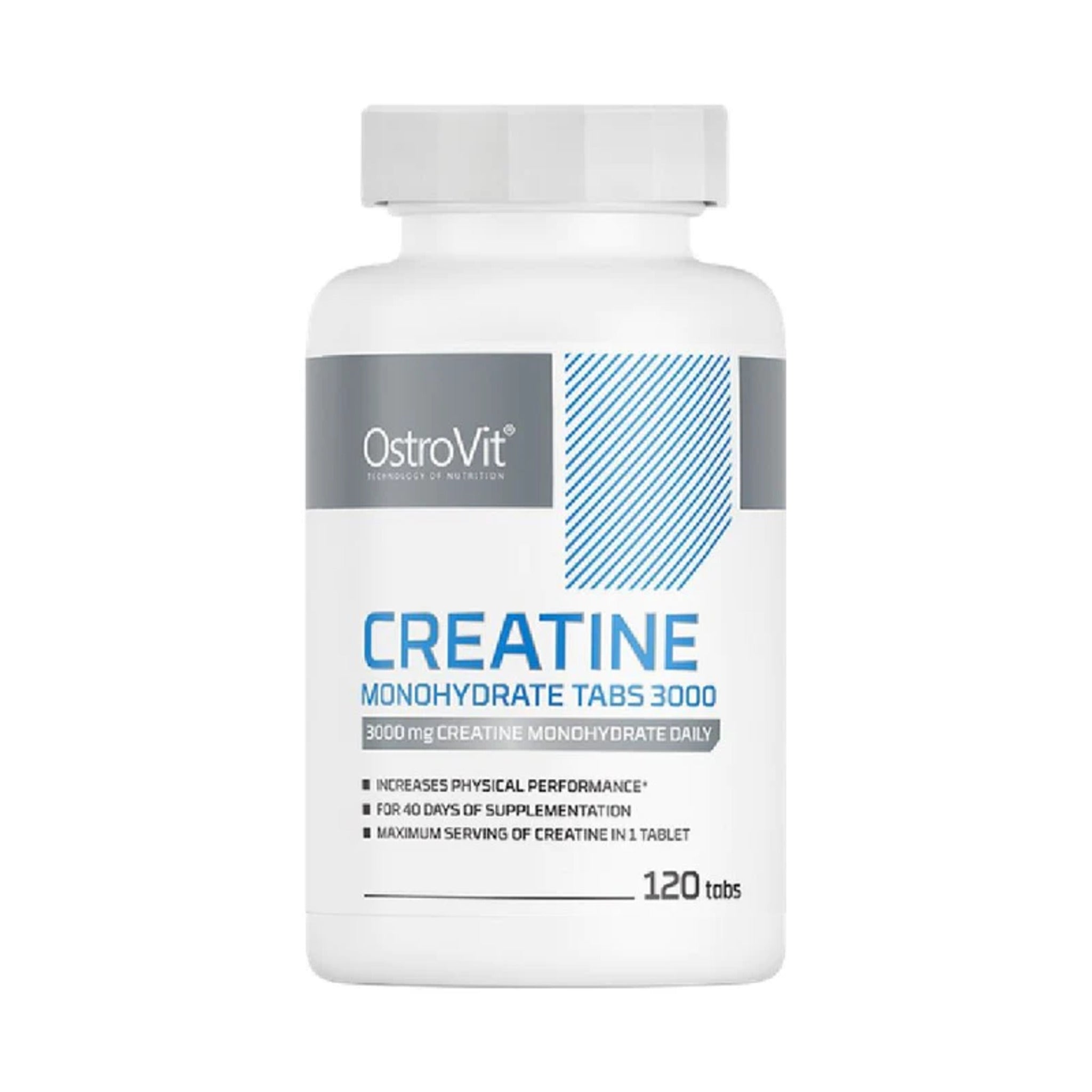 Creatina Capsule, OstroVit, Creatine Monohydrate 3000mg, 120 tablete