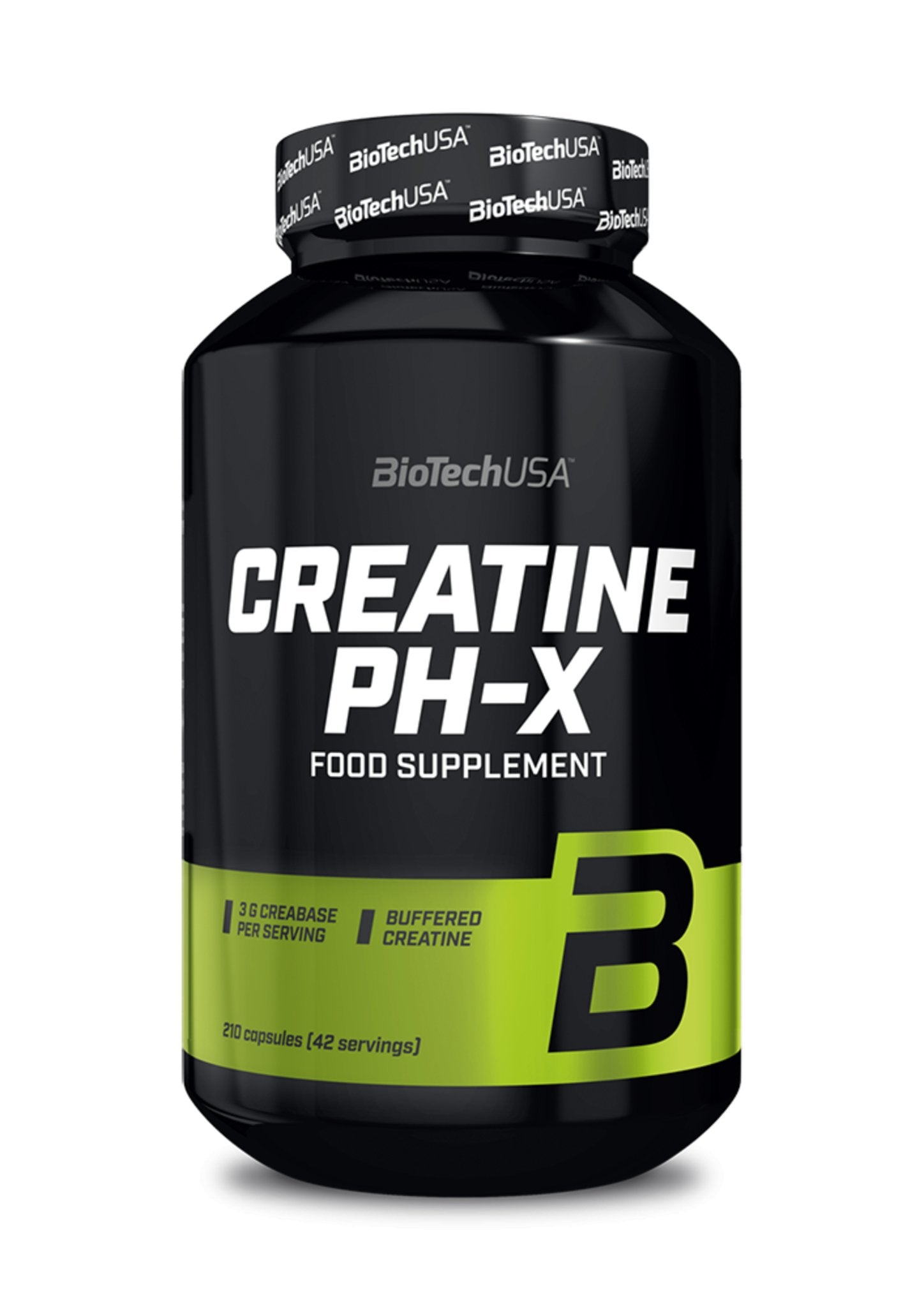 Creatina pastile - BioTechUSA Creatine PH-X 210caps - Magazin online suplimente alimentare - gym-stack.ro