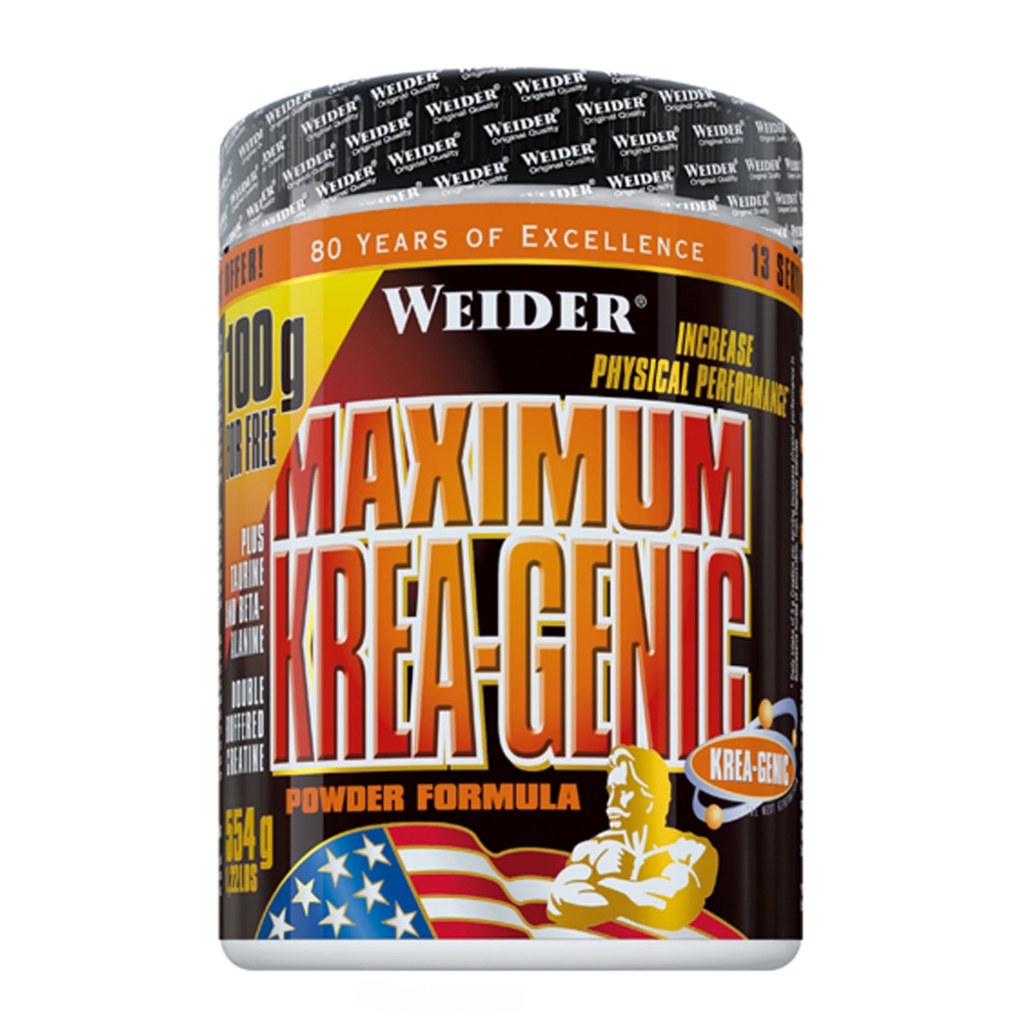 Creatina, Weider, Maximum Krea-genic, 554g