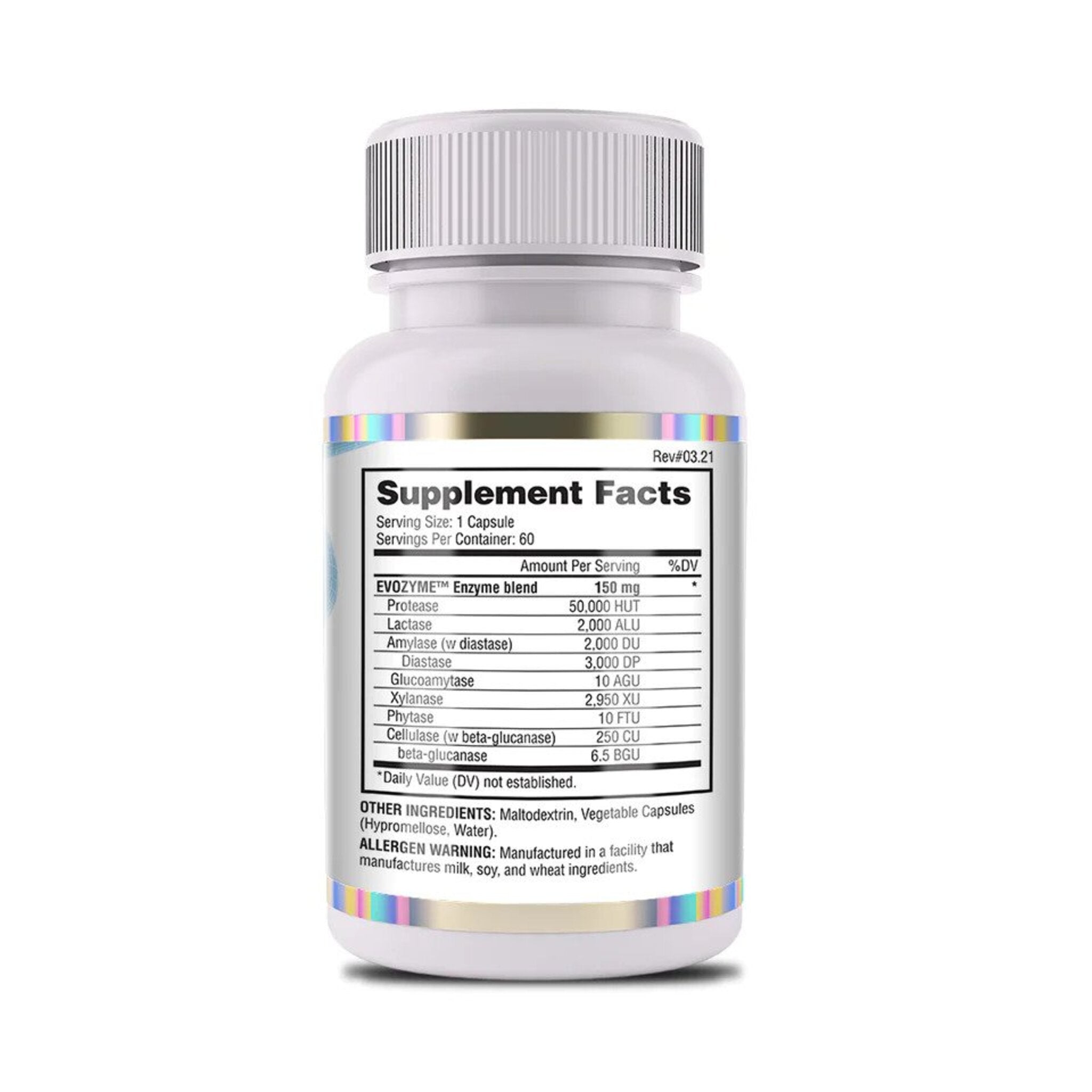 Enzime digestive, Evogen, Evozyme, 60caps