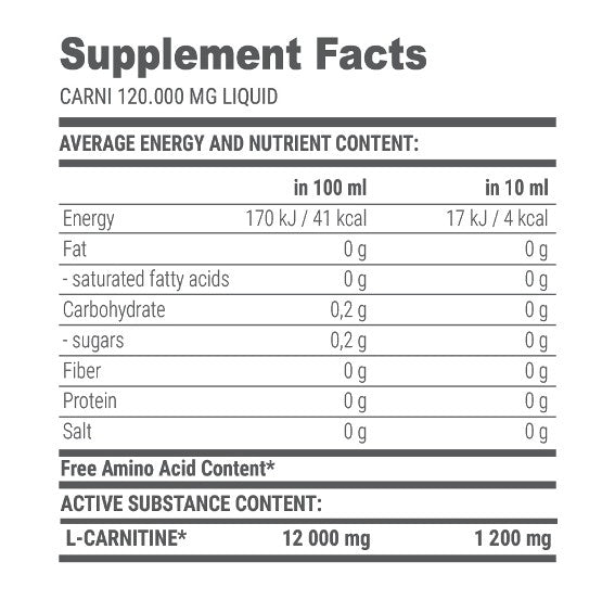 Carnitina Lichida, EXTriFit, L-Carnitine 120.000mg, 1000ml