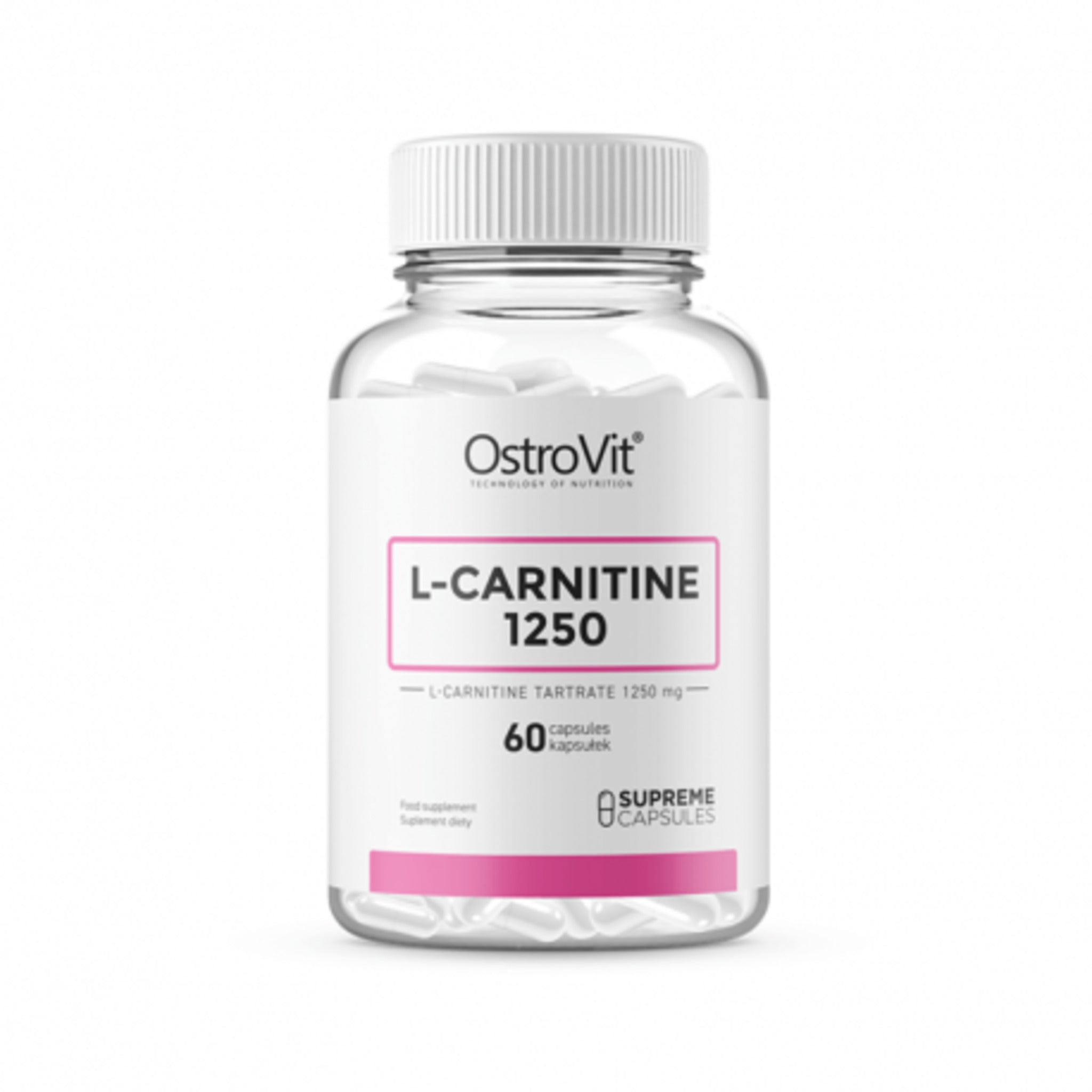 L-Carnitina, OstroVit L-carnitina 1250 mg 60 capsule