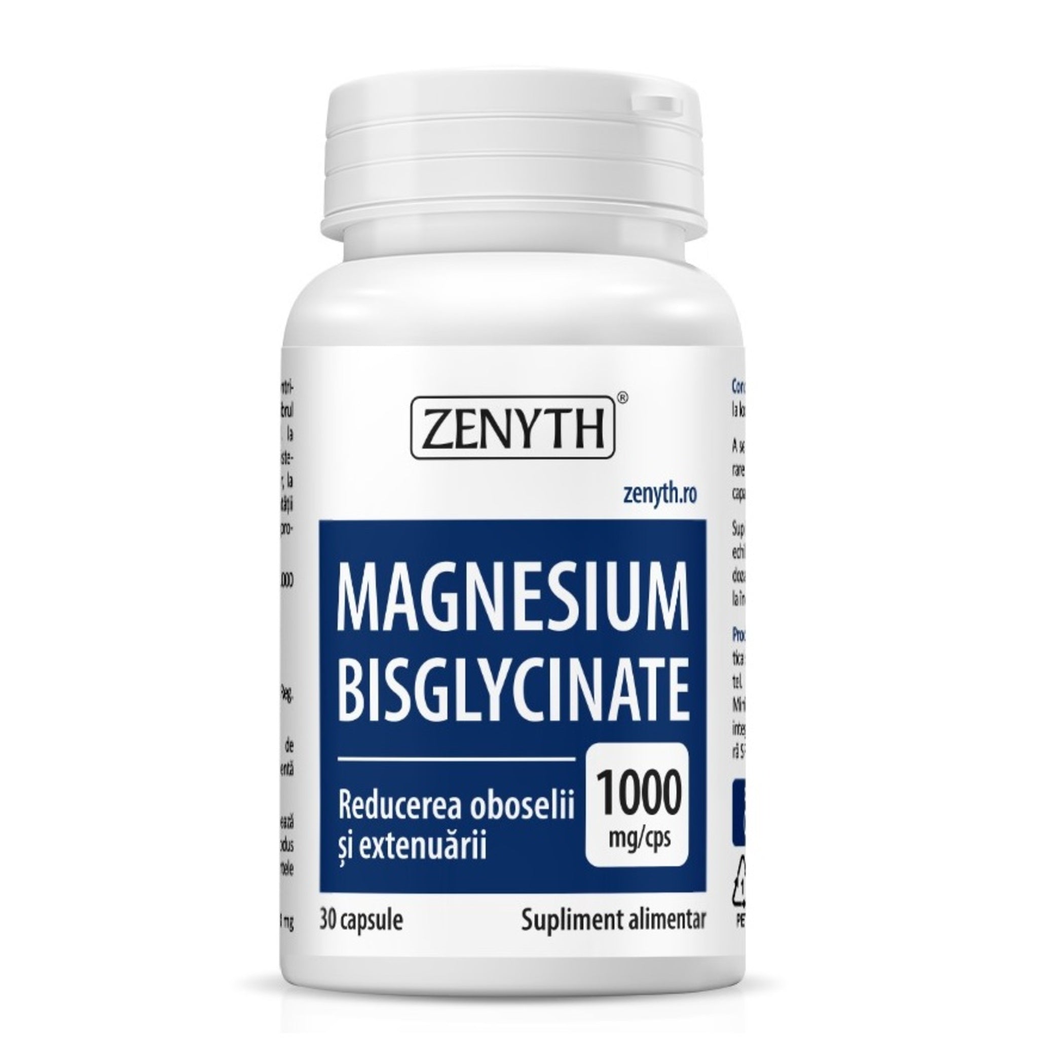 Magneziu Bisglicinat, Zenyth, Magnesium Bisglycinate, 30 caps