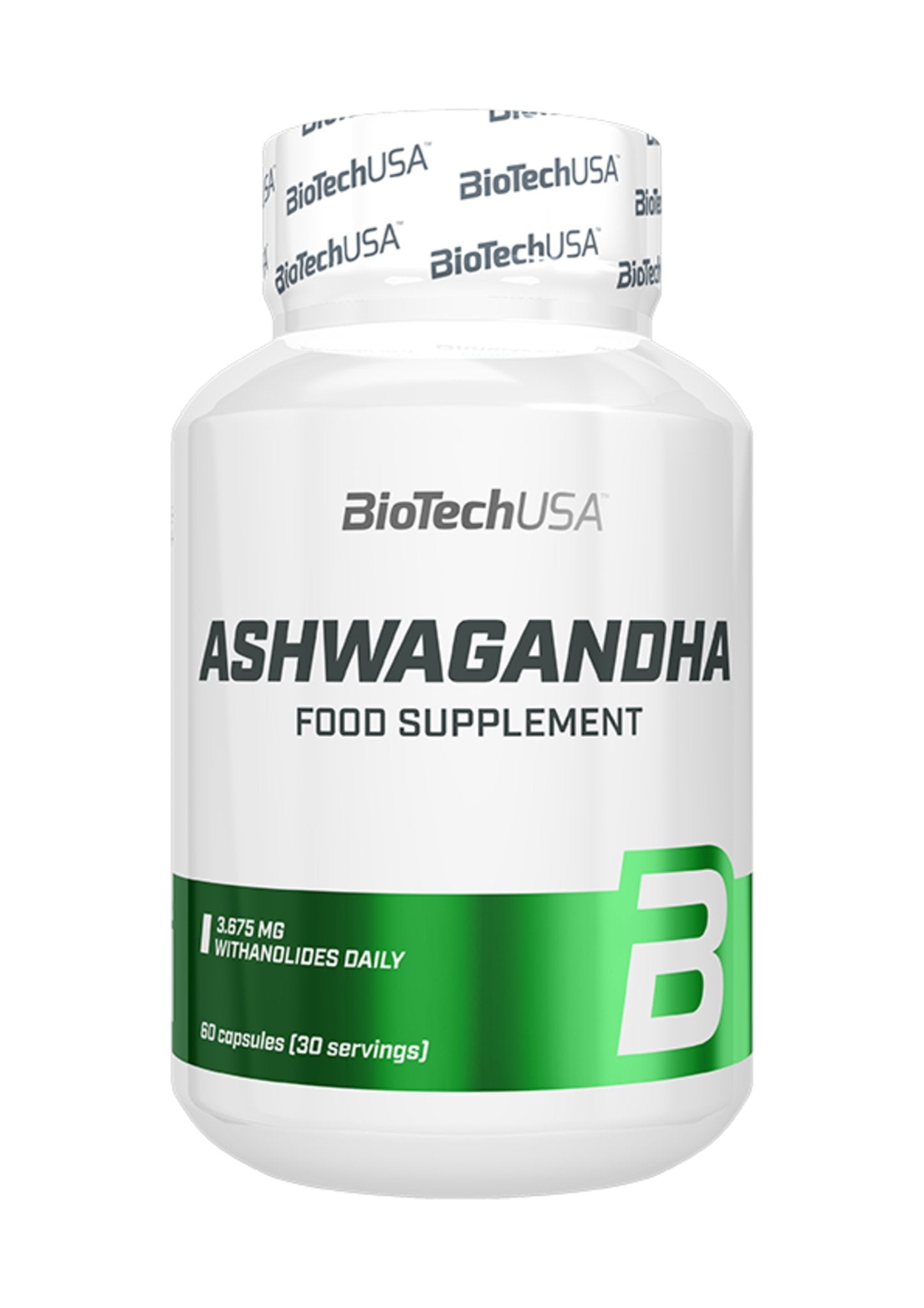 Performanta sportiva, BiotechUsa Ashwagandha 60 caps