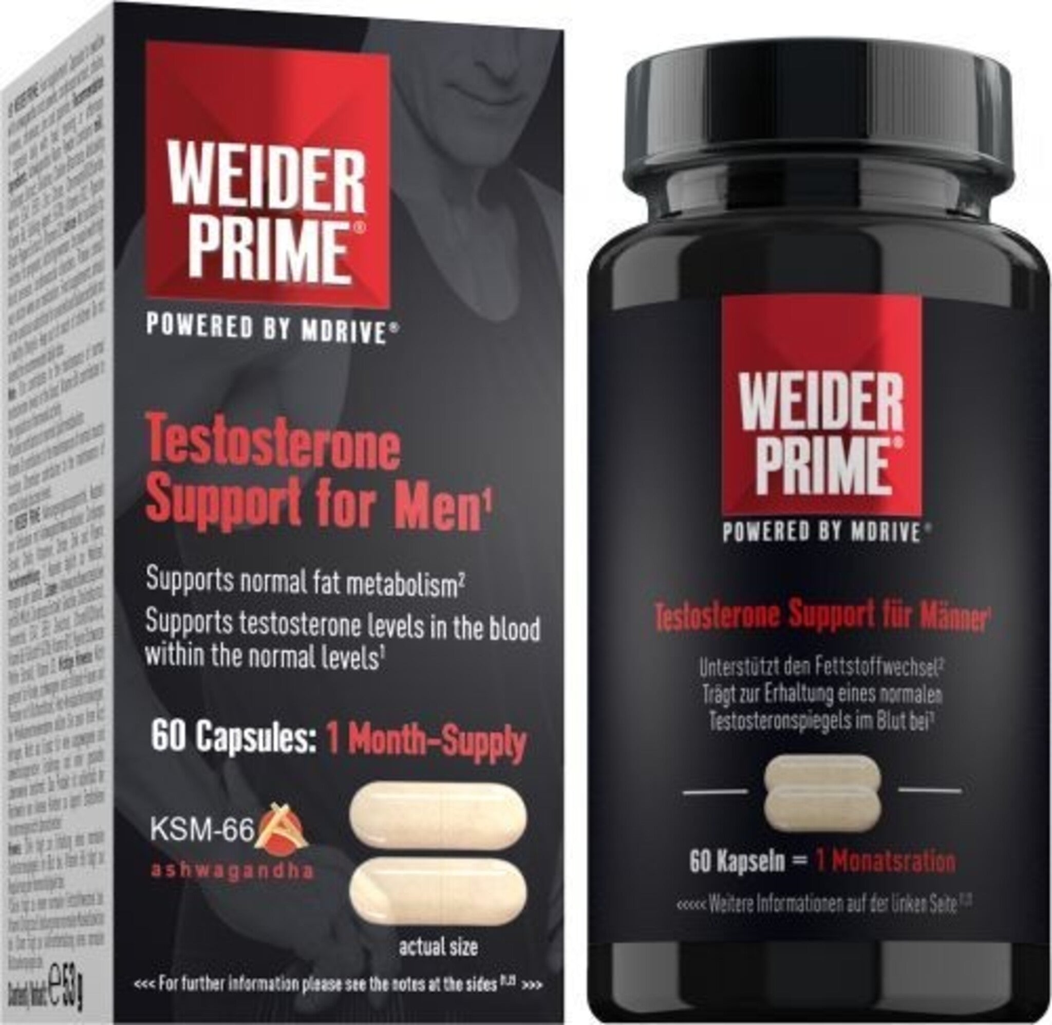 Performanta sportiva , Weider, Prime TestBooster Support for Men, 60caps
