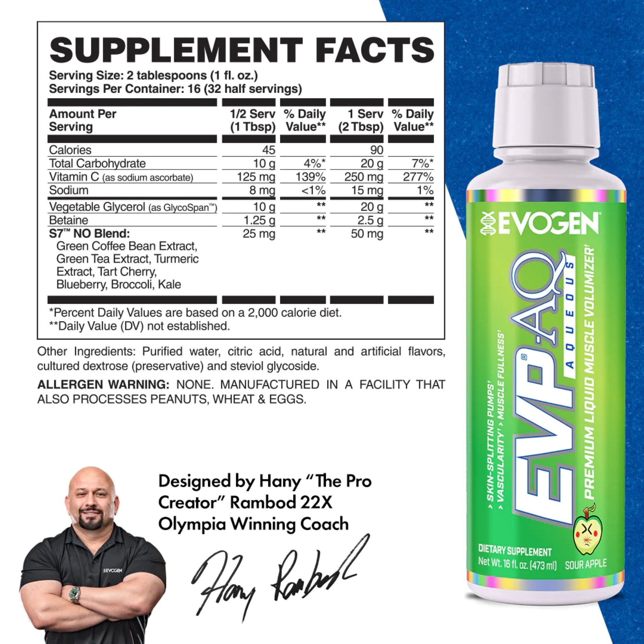 Glicerol Lichid, Evogen, EVP-AQ Aqueous, 473 ml