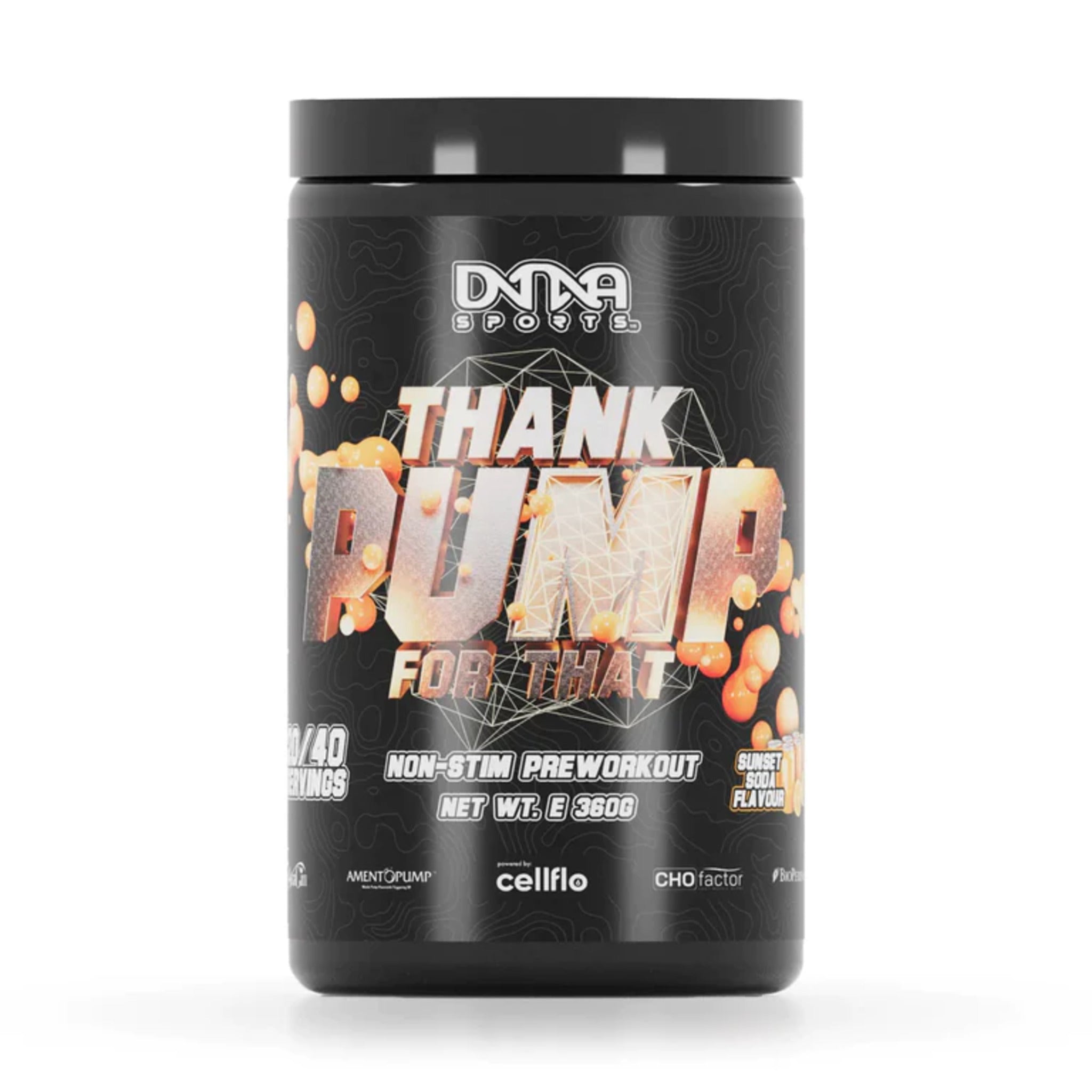 Pre-Workout, DNA Sports, Thank Pump for That, Non-Stim Pre-Workout, 360g fara cafeina