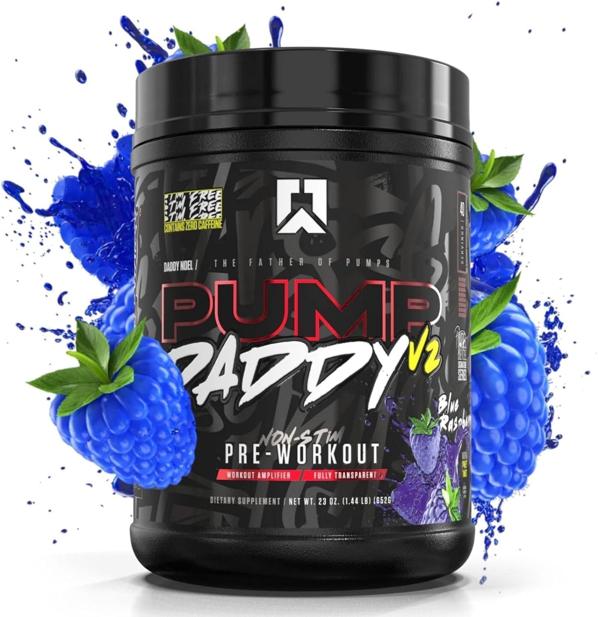 Pre-Workout fara Cafeina, Ryse, Pump Daddy V2, 652g