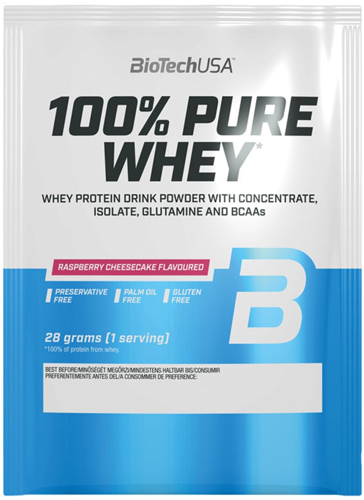 Proteina din zer, BiotechUSA, 100% Pure Whey, 28g