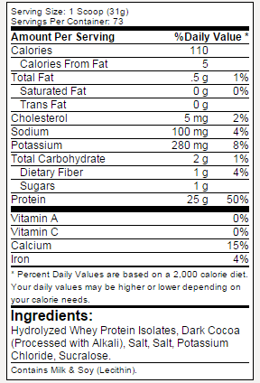 Proteina din Zer Izolata, Dymatize, Iso100, 900g