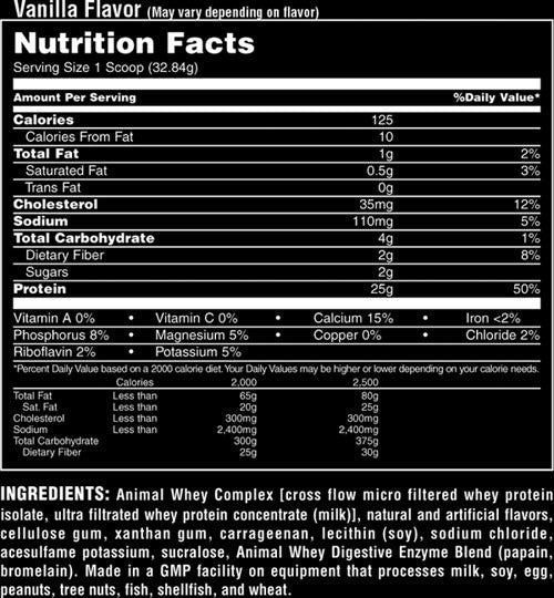 Proteina din zer, Universal Animal Whey, 2300g