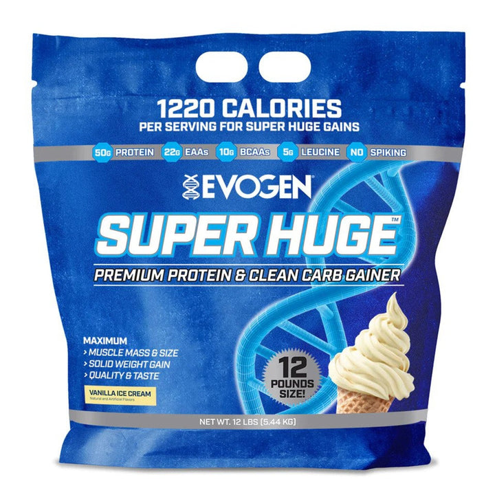 Proteina masa musculara - Evogen Super Huge Premium Protein & Clean Carb Gainer 5440 g - gym-stack.ro