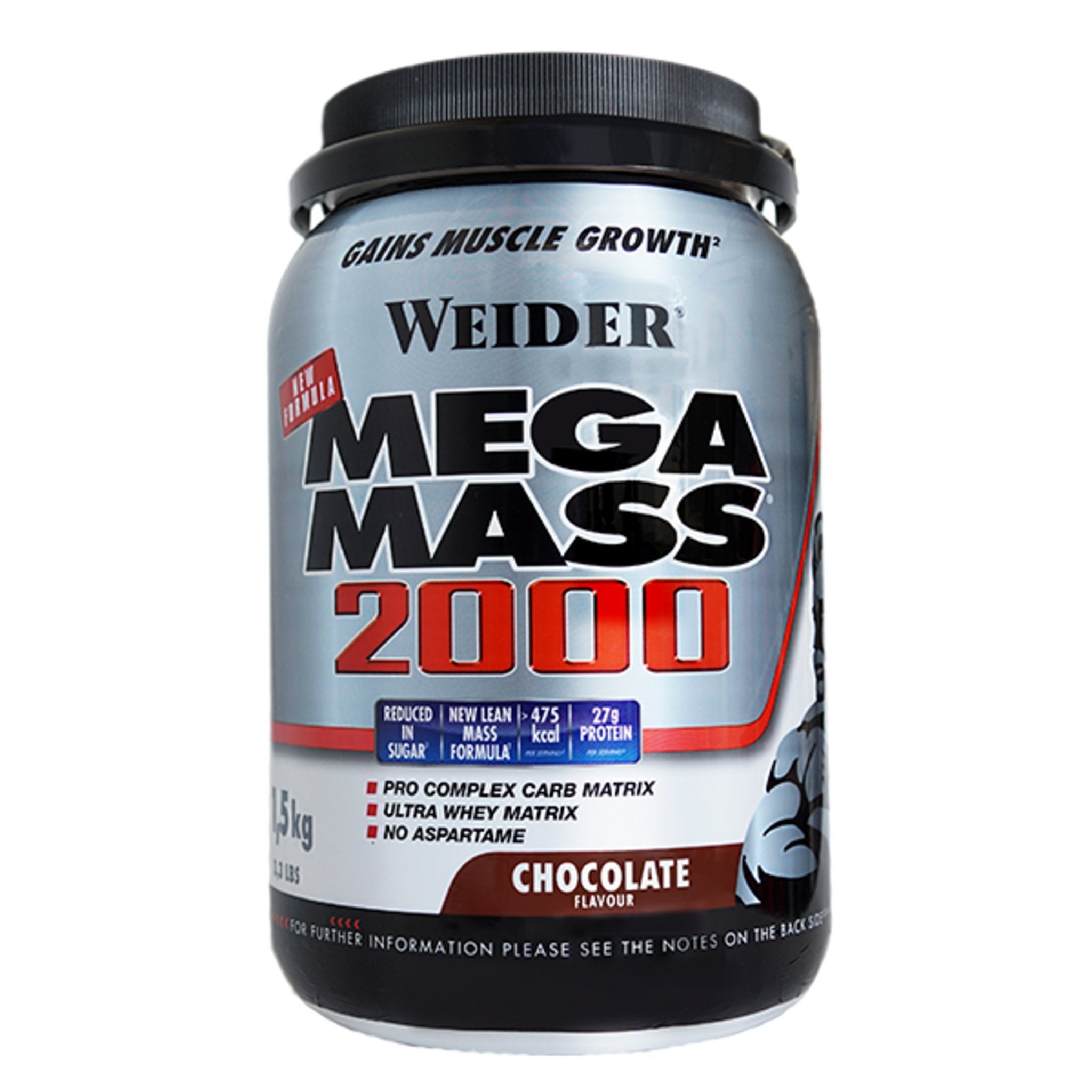 Proteina masa musculara , Weider Mega Mass 2000 1,5Kg