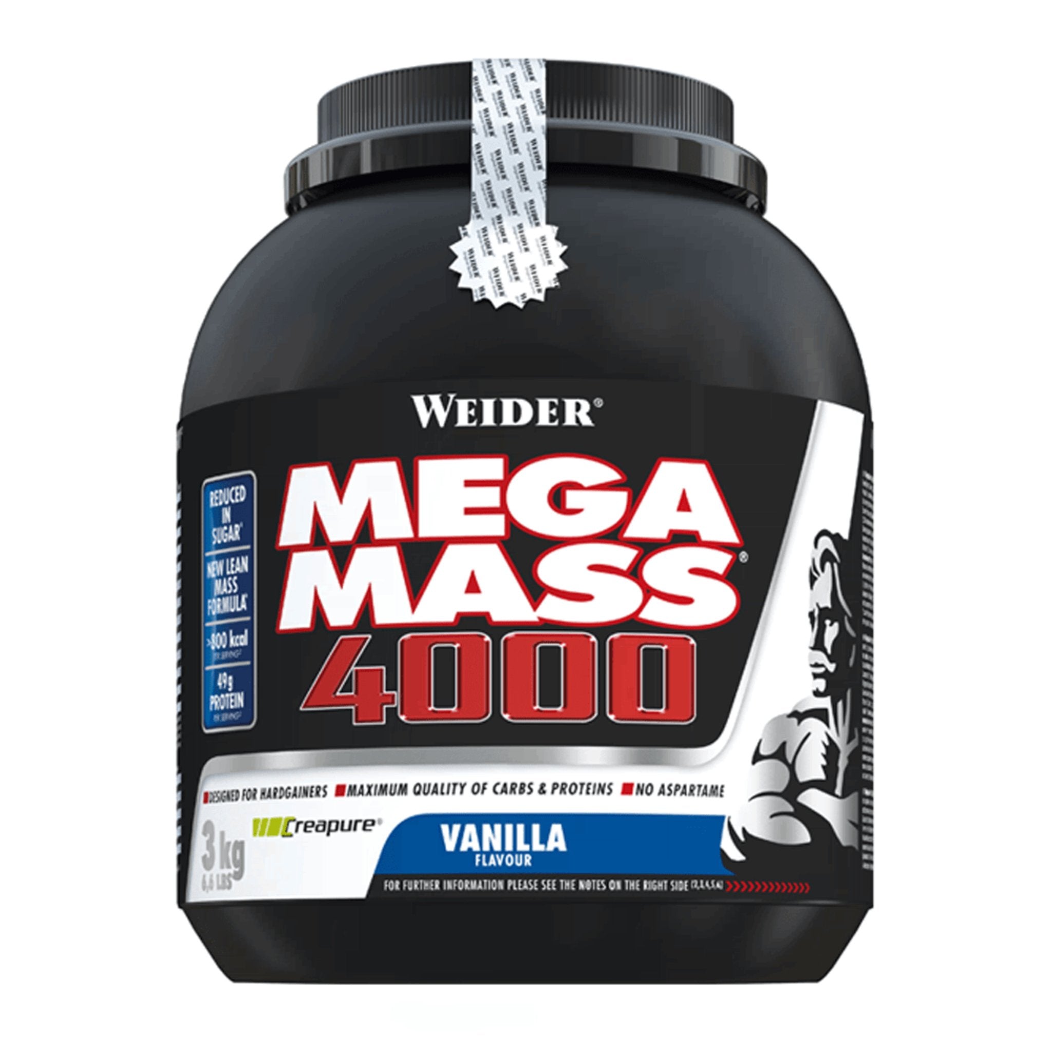 Proteina Masa Musculara, Weider, Mega Mass 4000, 3Kg