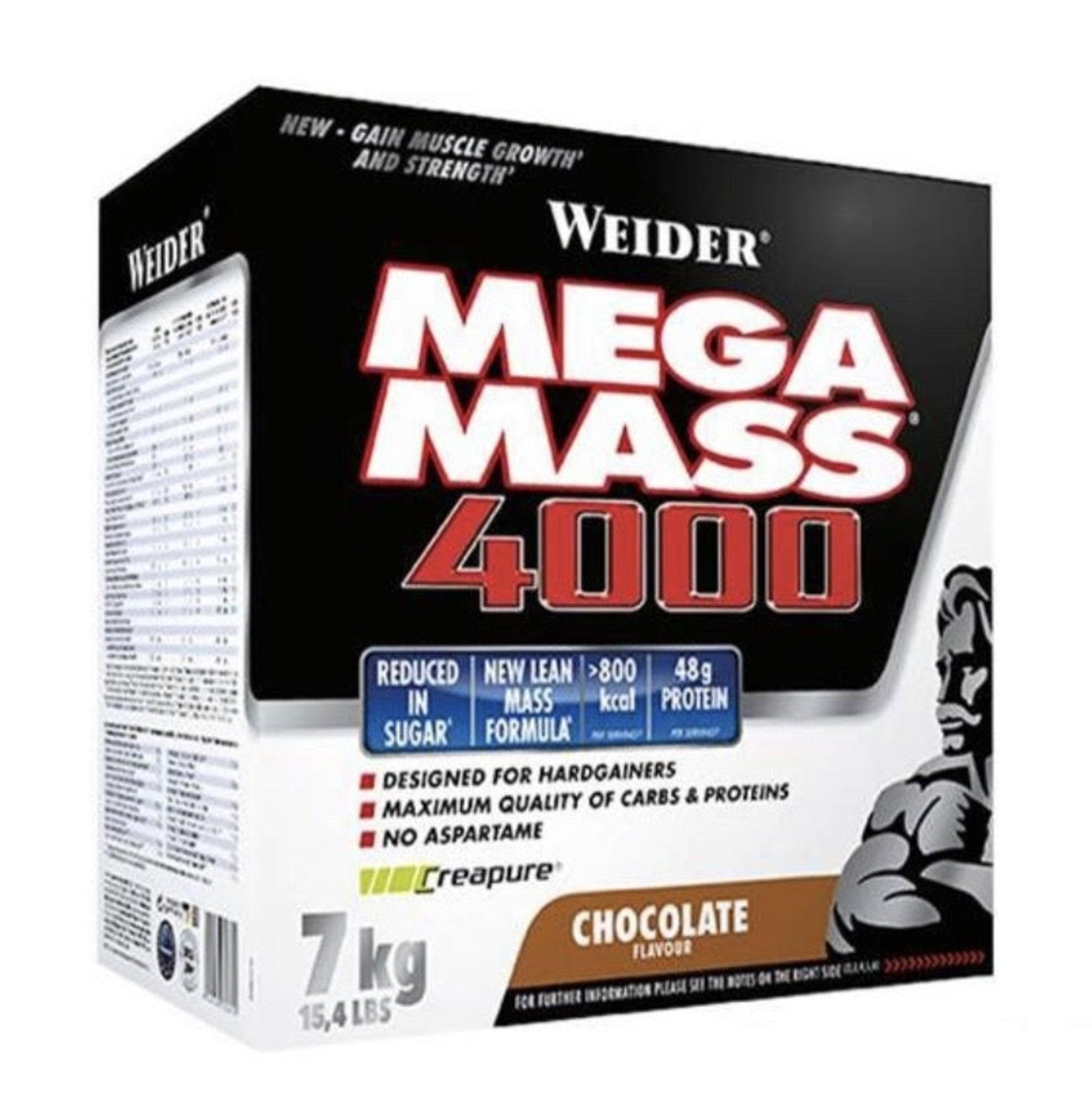 Proteina masa musculara , Weider Mega Mass 4000 7kg