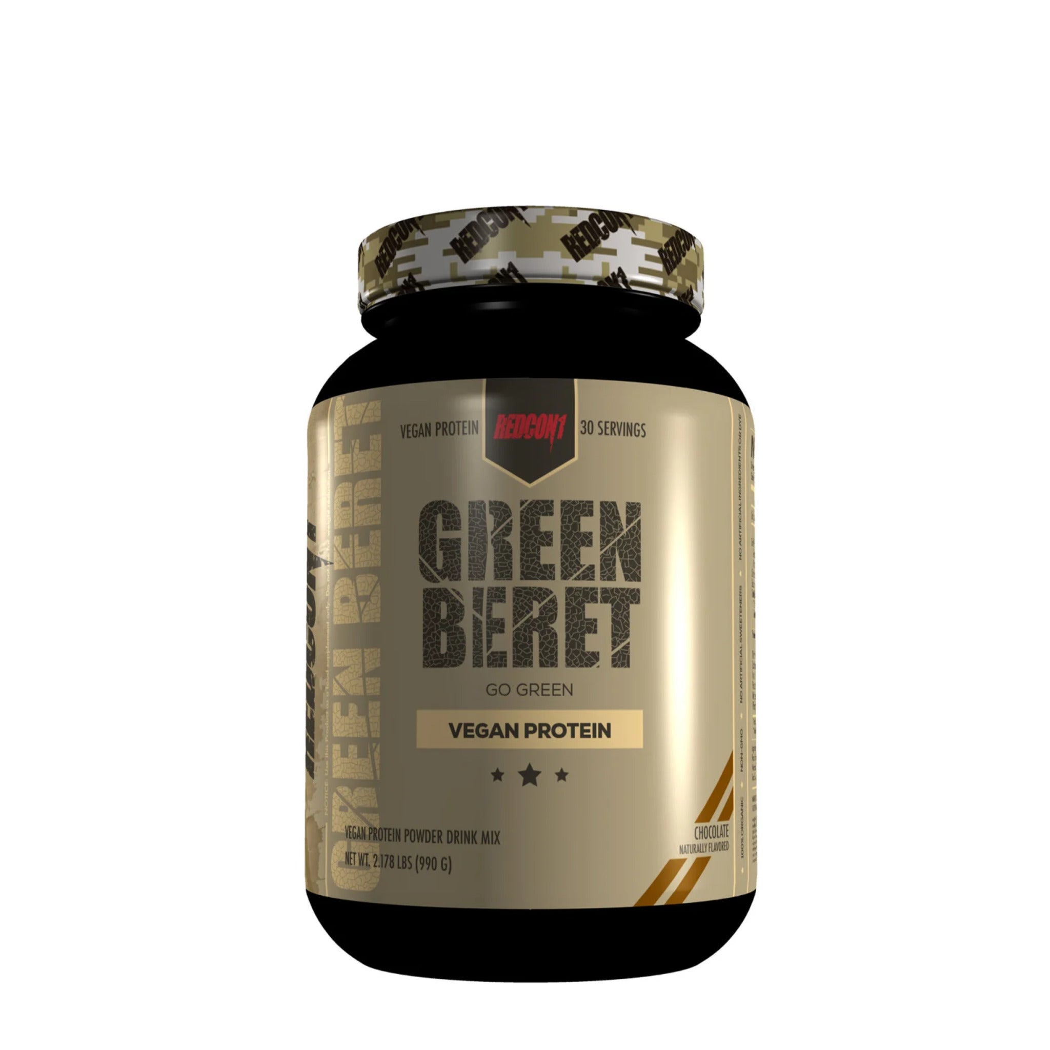 Proteina din mazare - Proteina Vegana, Redcon1, Green Beret, Vegan Protein, 1140g - gym-stack.ro