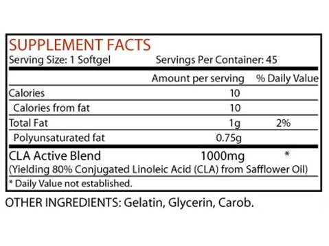 Suplimente scadere in greutate, Nutrex Lipo 6 CLA, 45softgels