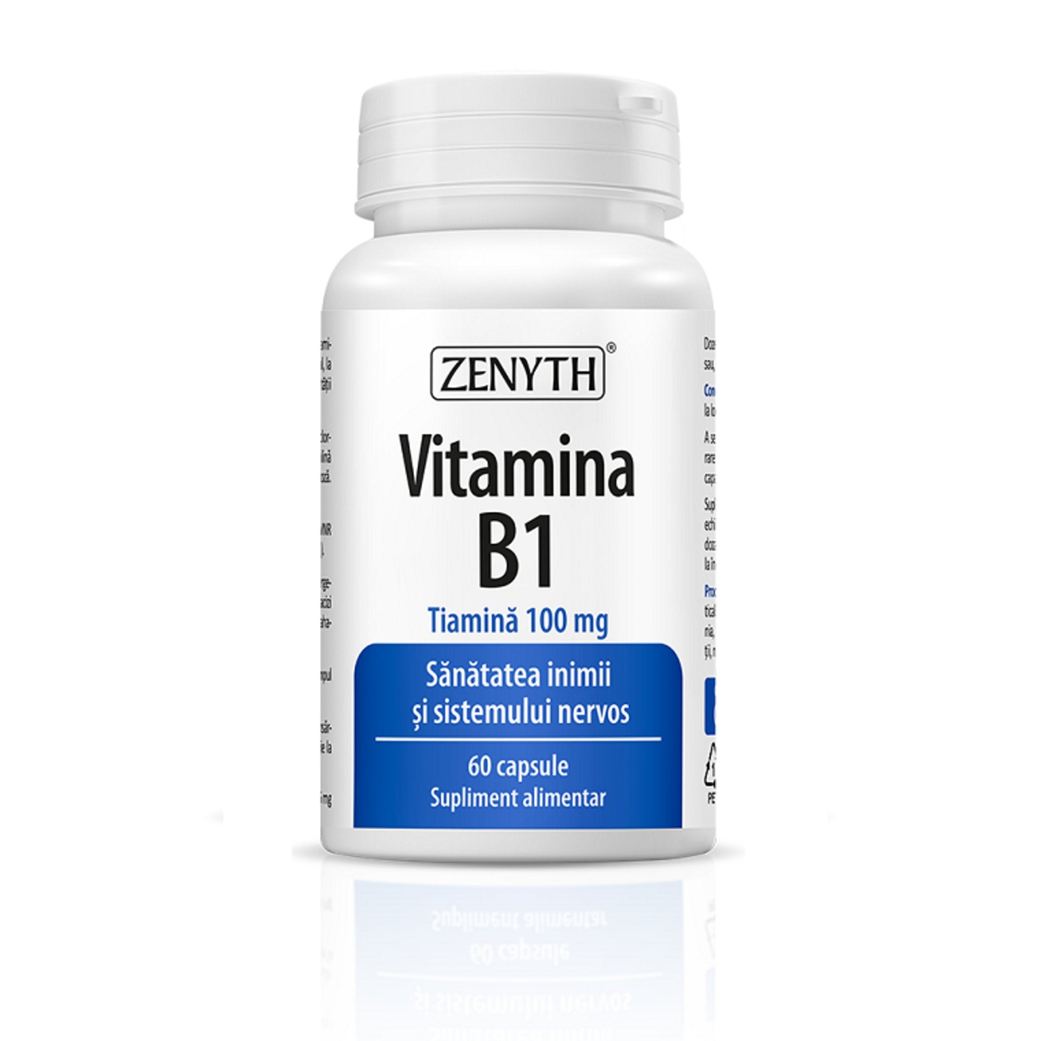 Vitamina B1, Zenyth Vitamina B1, 60 caps
