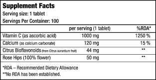 Vitamina C, BioTechUSA Vitamin C 1000, 100tabs