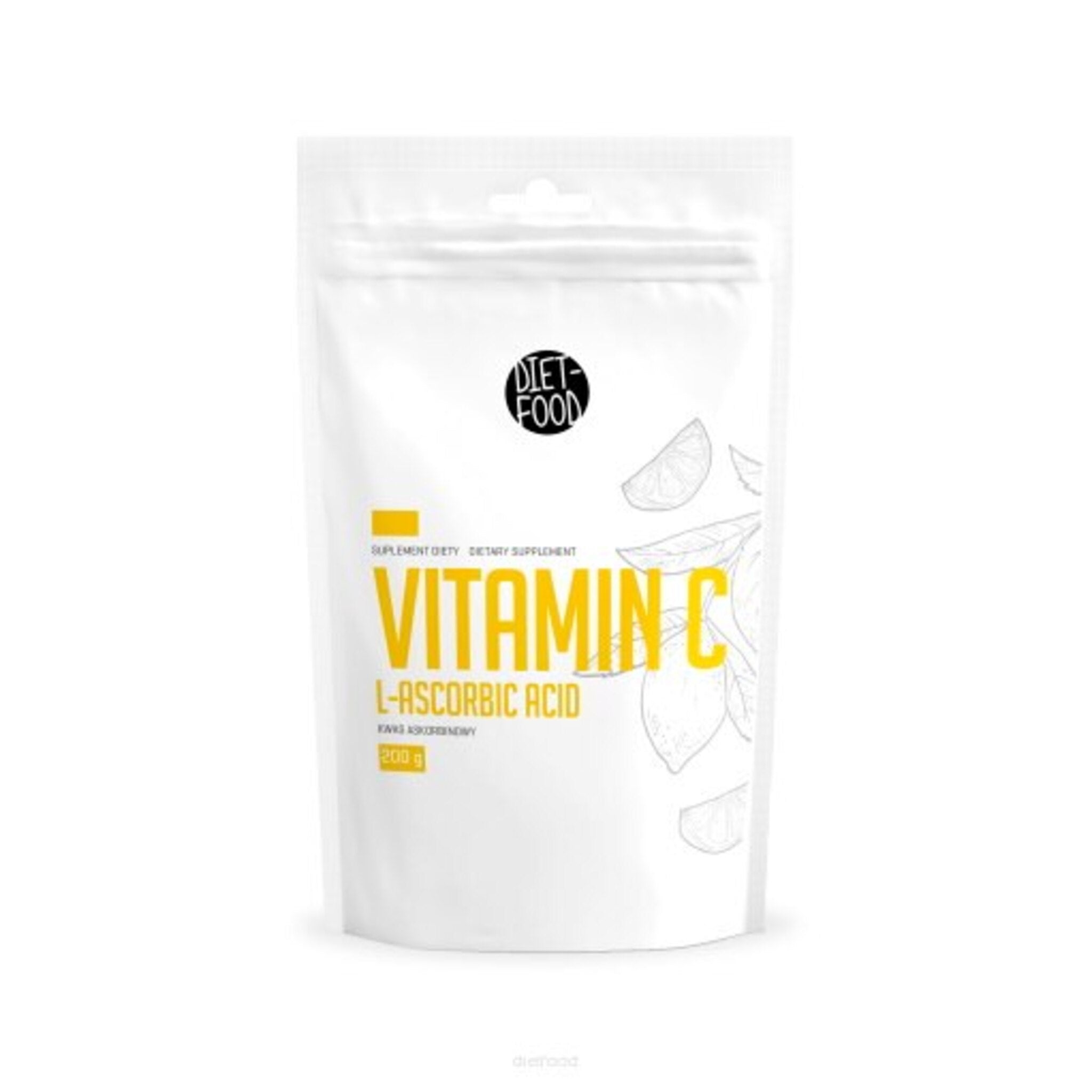 Vitamina C, Diet-Food, Vitamin C L-Ascorbic Acid, 200g