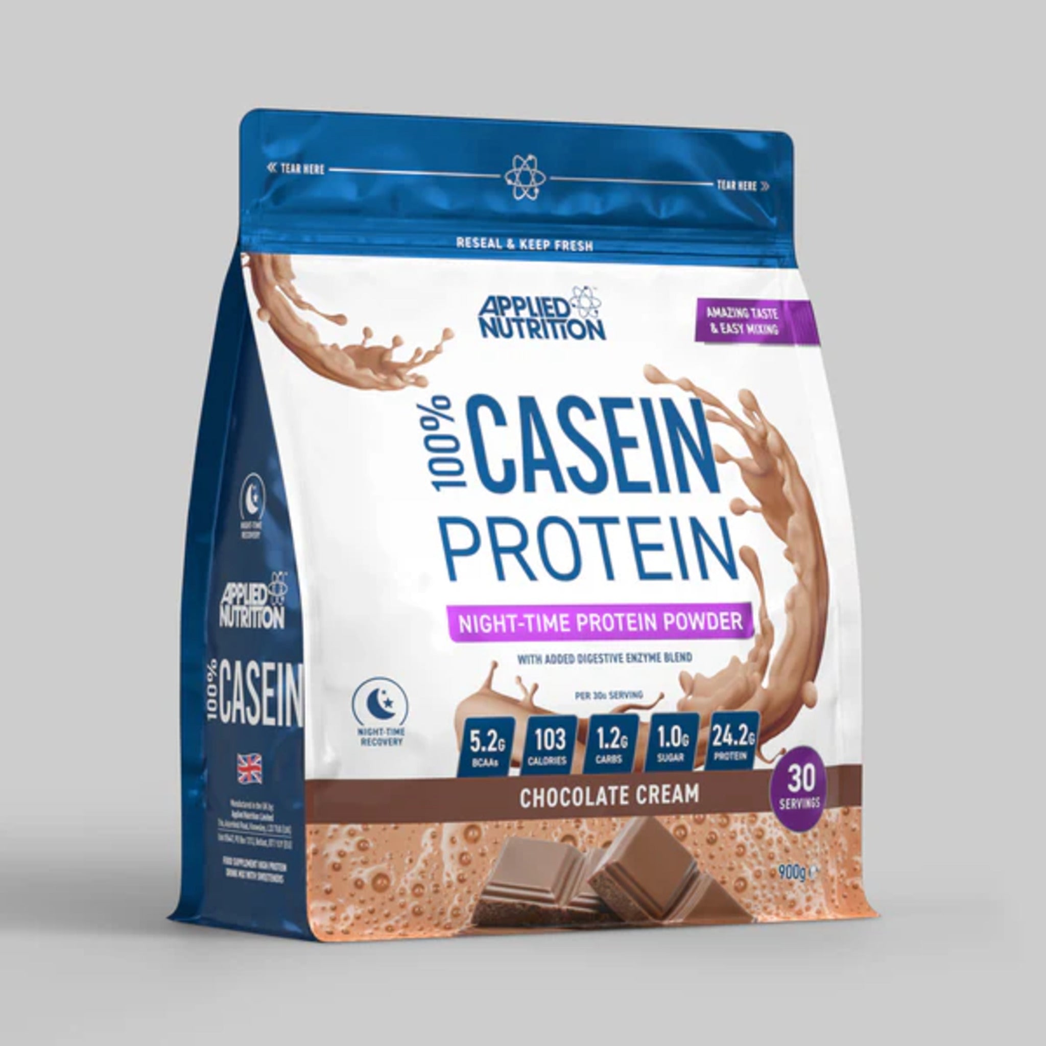 Black Friday - Reduceri Cazeina, Applied Nutrition, 100% Casein Protein, 900g Promotie