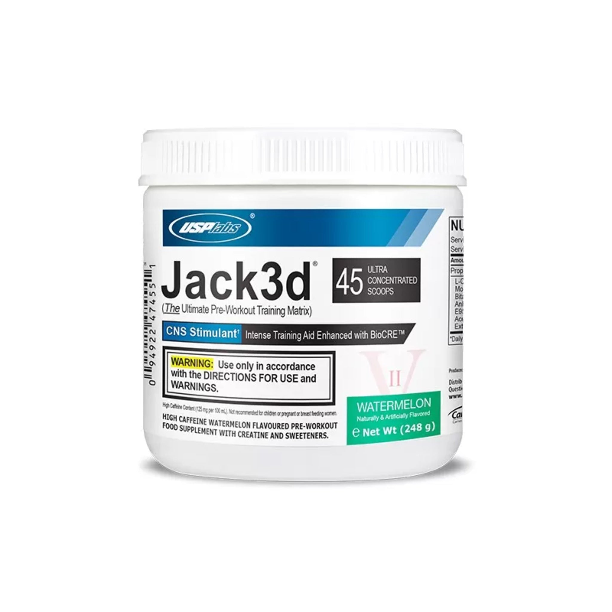 Pre-Workout, USP Labs, Jack3d, 248g