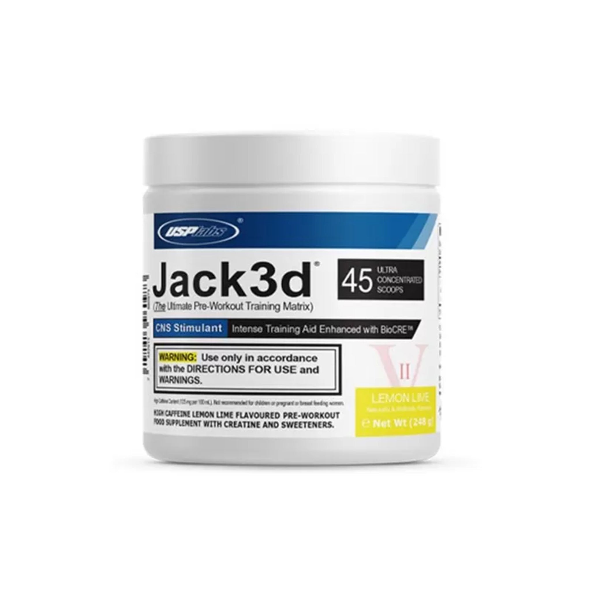 Pre-Workout, USP Labs, Jack3d, 248g