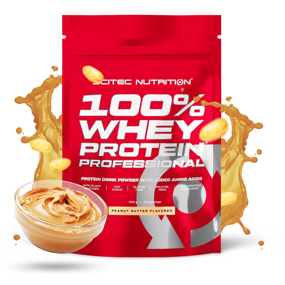 Proteina din Zer, Scitec Nutrition, 100% Whey Protein Professional, 500g