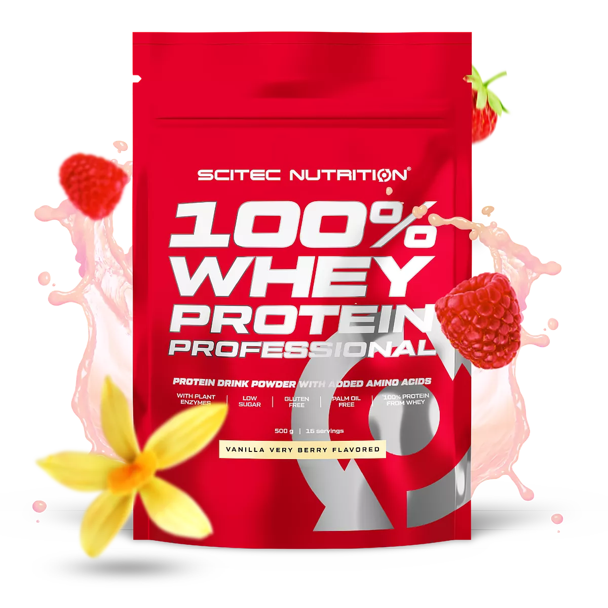 Proteina din Zer, Scitec Nutrition, 100% Whey Protein Professional, 500g