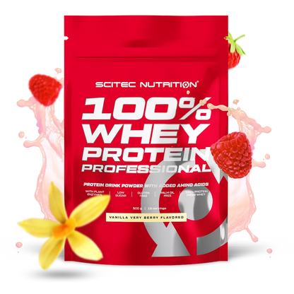 Proteina din Zer, Scitec Nutrition, 100% Whey Protein Professional, 500g
