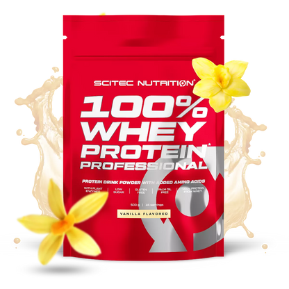 Proteina din Zer, Scitec Nutrition, 100% Whey Protein Professional, 500g
