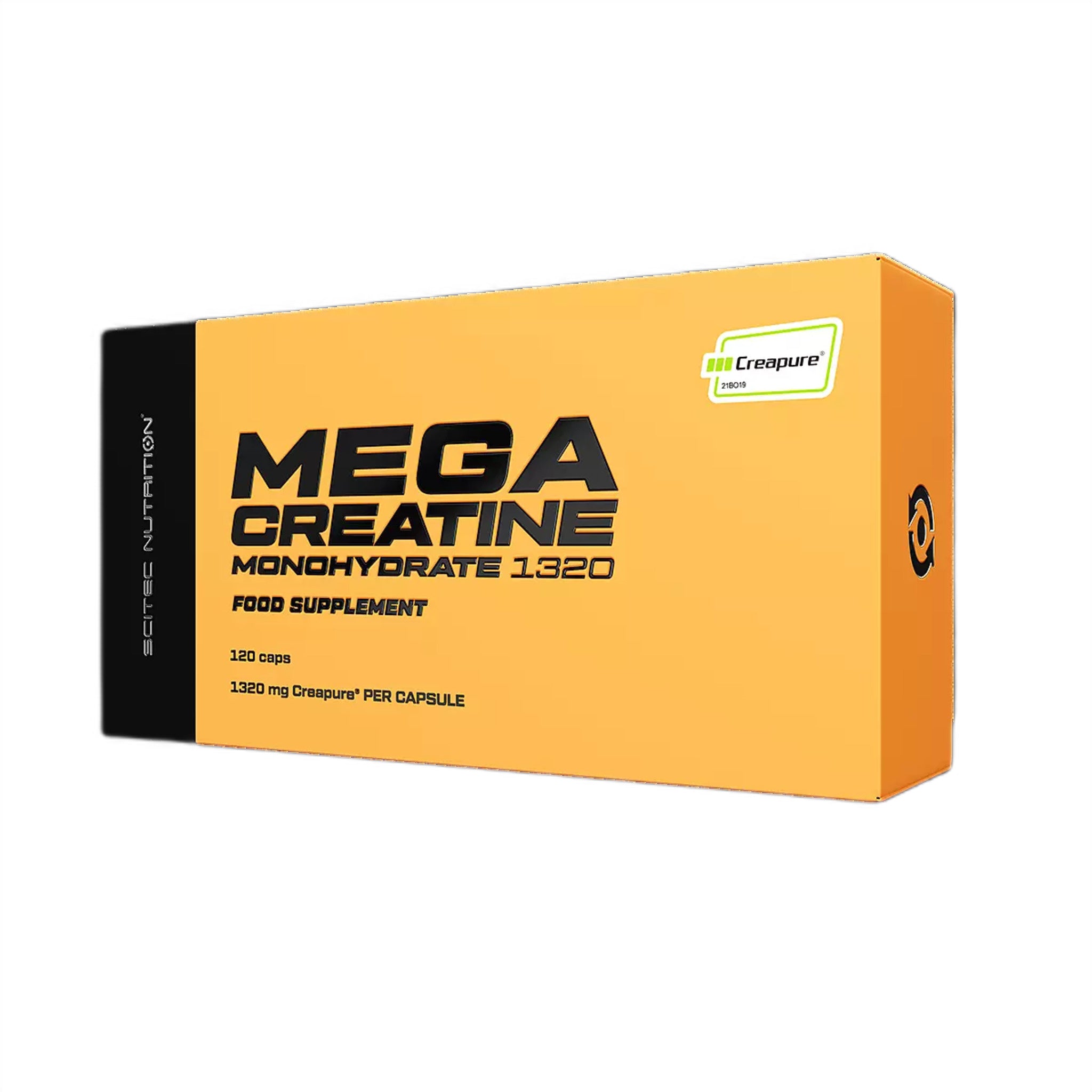 Creatina Monohidrata, Scitec Nutrition, Mega Creatine 1320, 120 Capsule