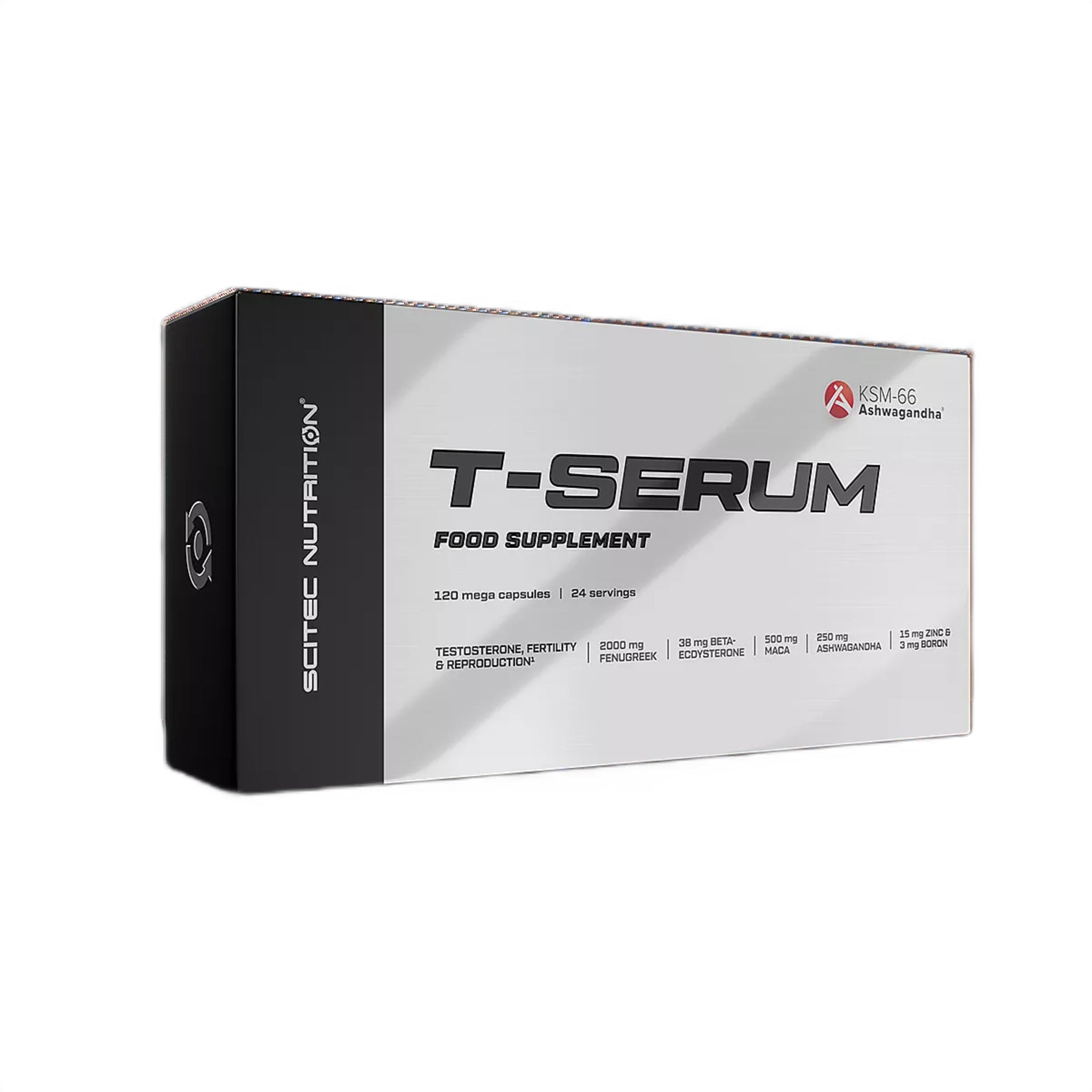 Performanta Sportiva, Scitec Nutrition, T-Serum, 120 Capsule