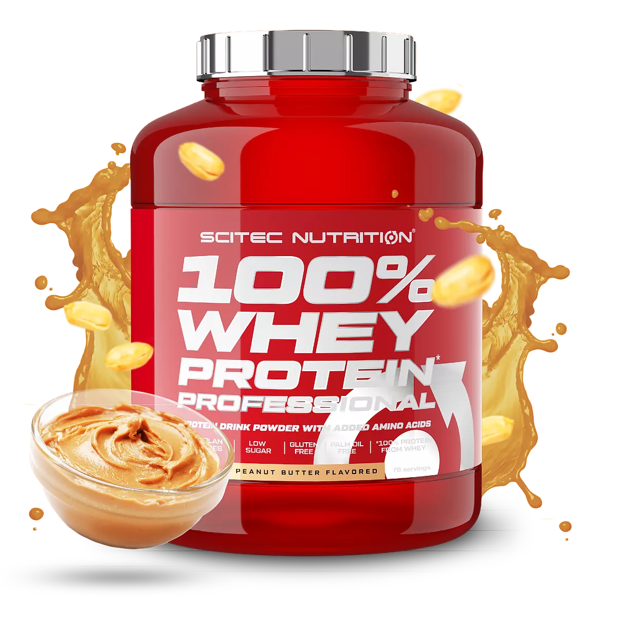 Proteina din zer, Scitec Nutrition, 100% Whey Protein Professional, 2350g