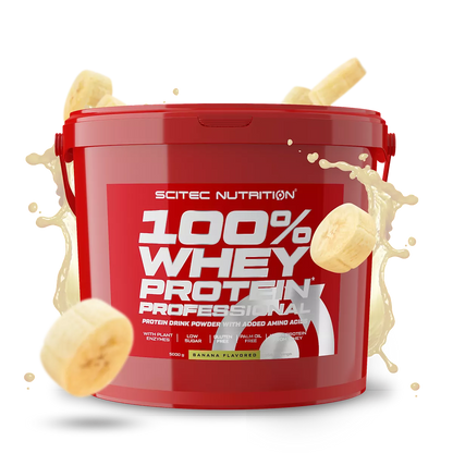 Proteina din Zer, Scitec Nutrition, 100% Whey Protein Professional, 5000g