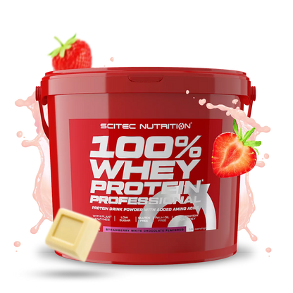 Proteina din Zer, Scitec Nutrition, 100% Whey Protein Professional, 5000g