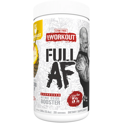 Pre-Workout Stim Free, 5% Rich Piana, Full AF, 20 Servings