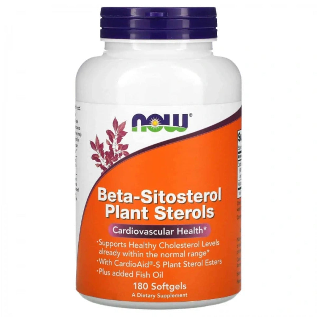 Beta-Sitosterol, Now Foods, Beta-Sitosterol Plant Sterols, 180 Softgels