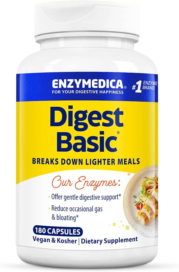 Enzime Digestive, Enzymedica, Digest Basic, 180 Capsule