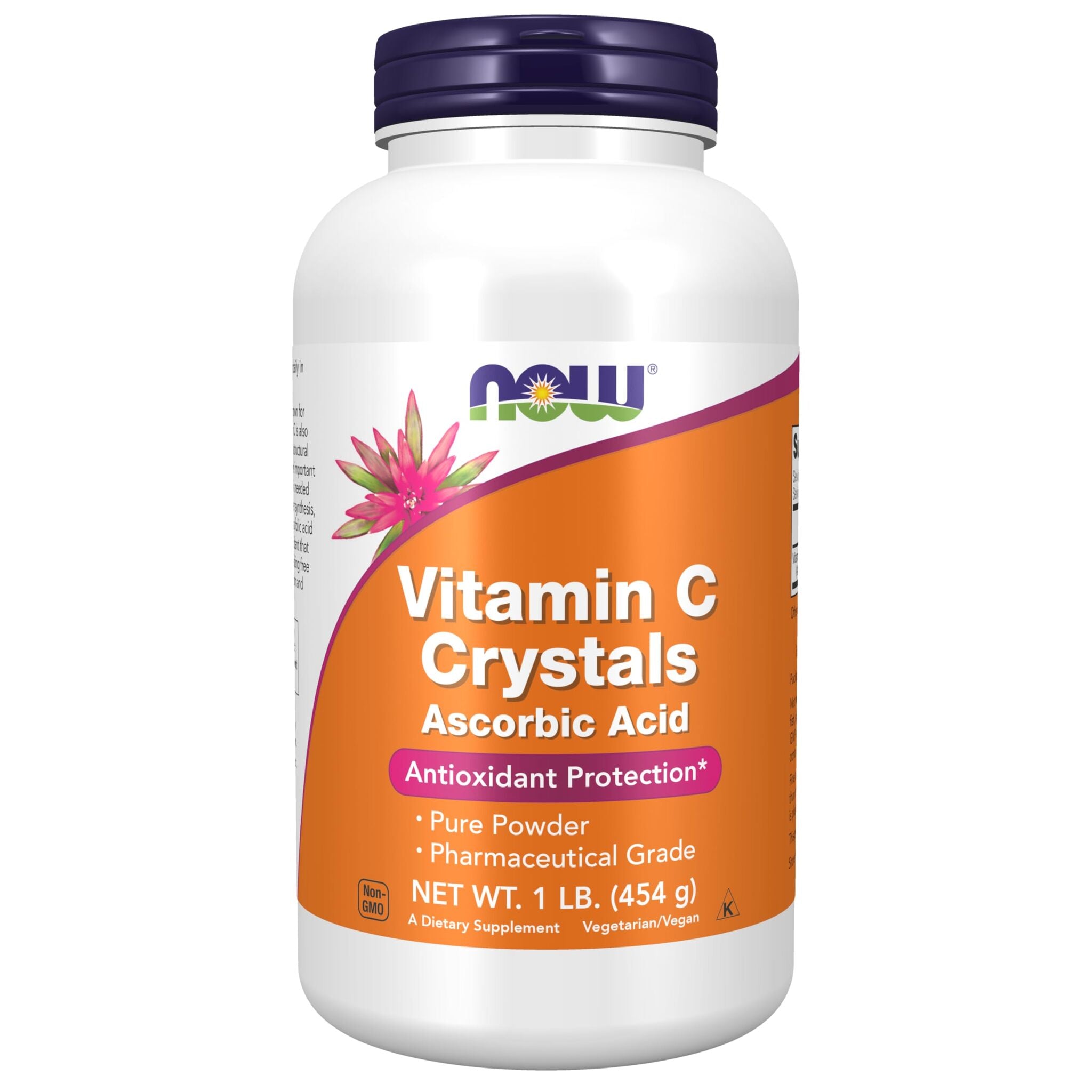 Vitamina C Pudra, Now Foods, Vitamin C Crystals, Ascorbic Acid, 454g