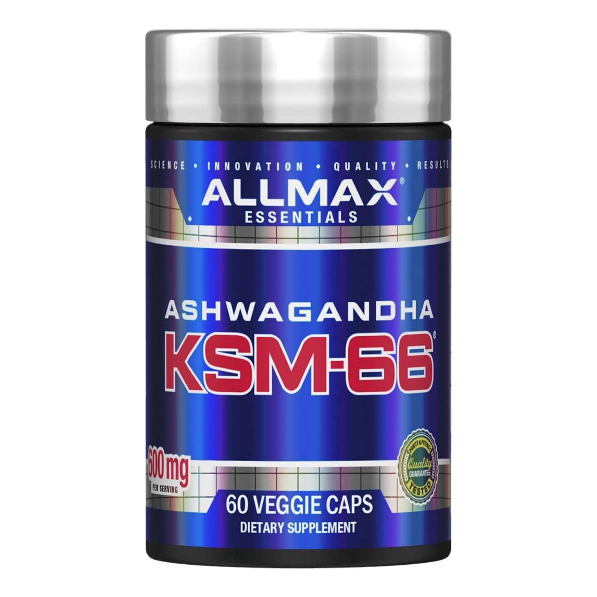 Extract de Ashwagandha, ALLMAX, KSM-66, 60 capsule