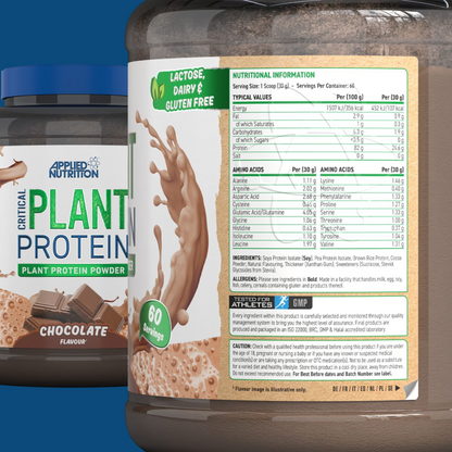Proteina Vegana, Applied Nutrition, Critical Plant Protein, 1.8kg