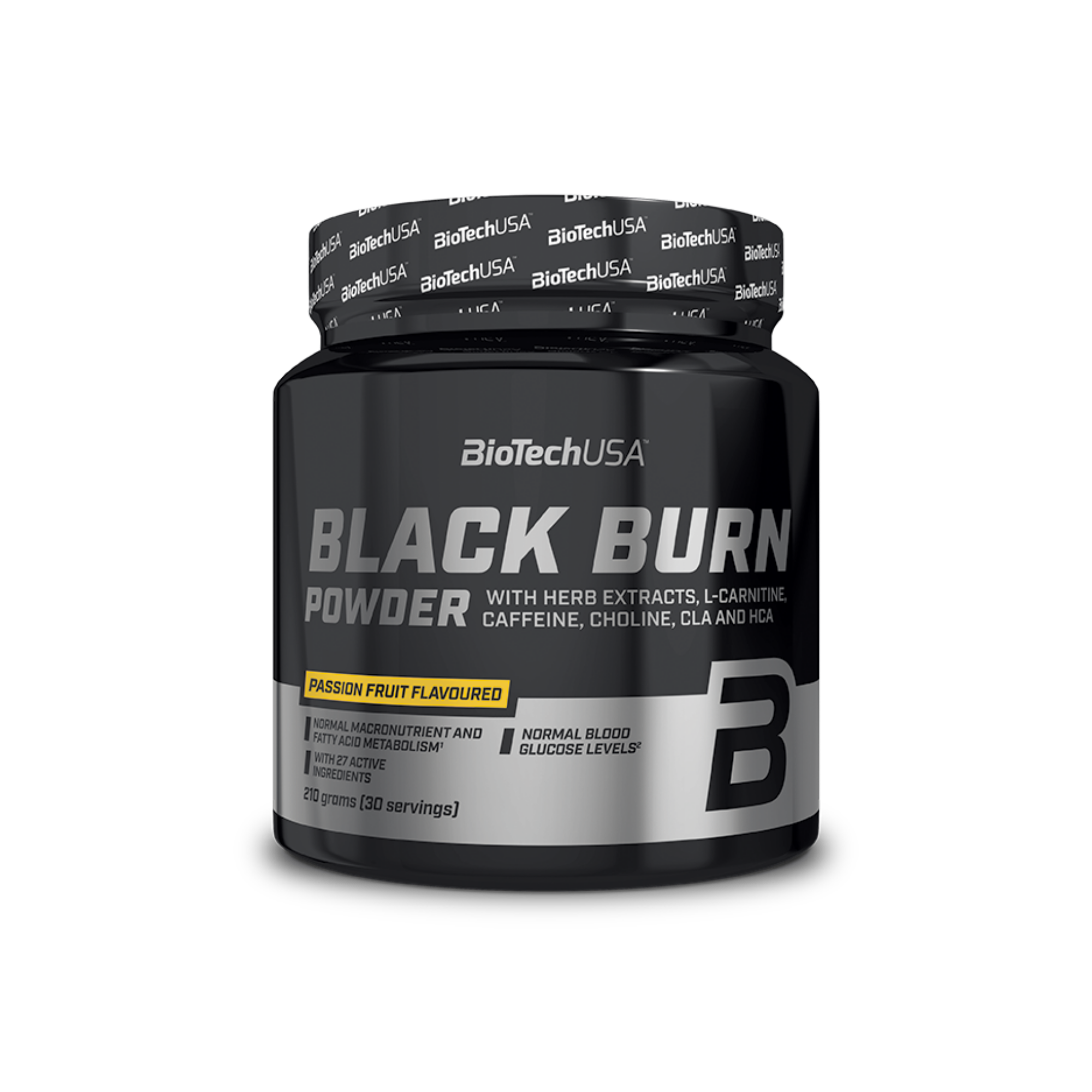 Arzator_de_grasimi_BioTechUSA_Black_Burn_Powder_210g_Passion_Fruit