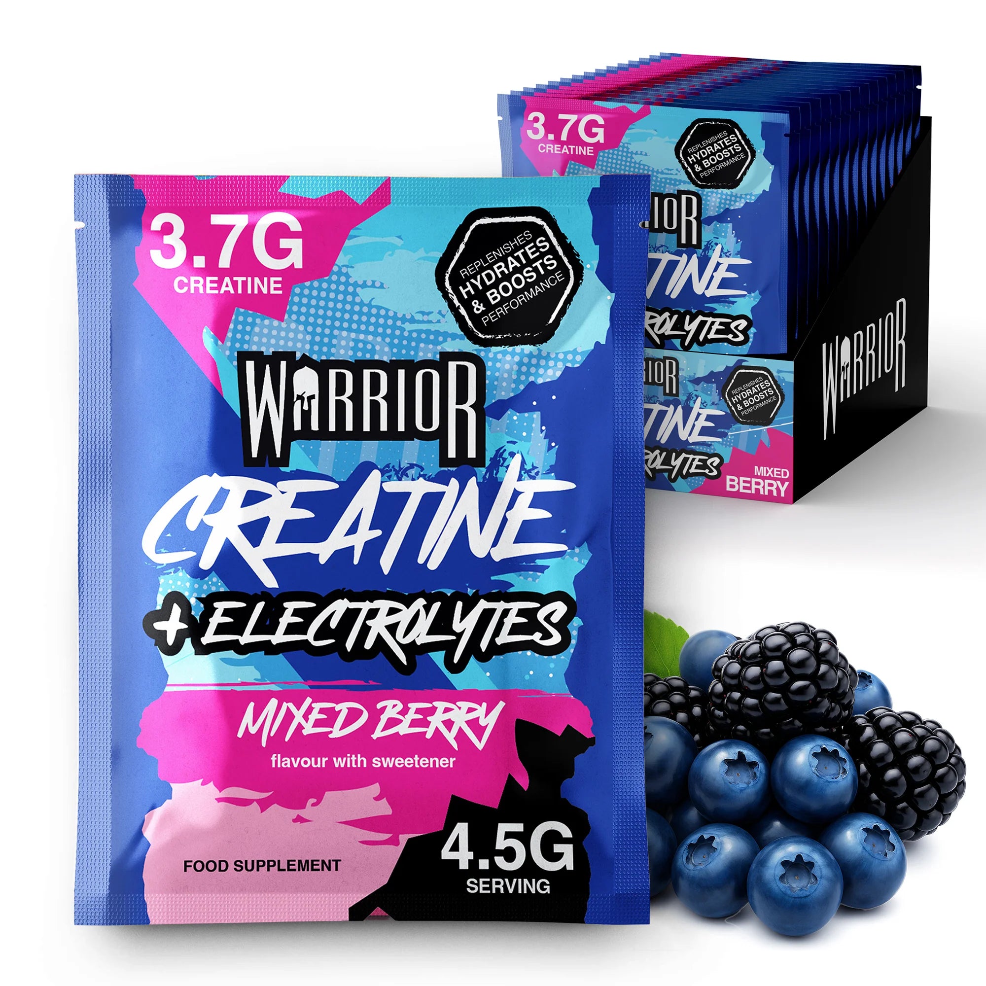 Creatina & Electroliti, Warrior, Creatine Plus Electrolytes, 9g