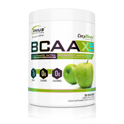 Aminoacizi Pudra, Genius Nutrition, BCAA-X5, 360g