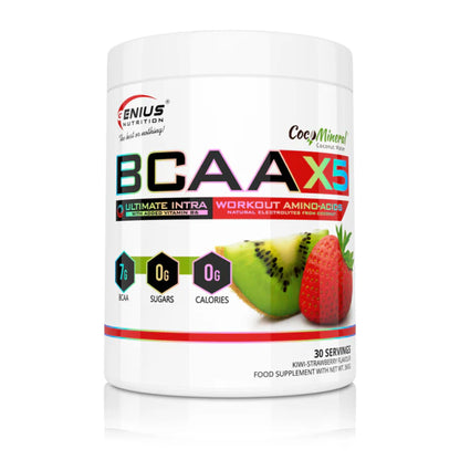 Aminoacizi Pudra, Genius Nutrition, BCAA-X5, 360g