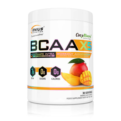 Aminoacizi Pudra, Genius Nutrition, BCAA-X5, 360g