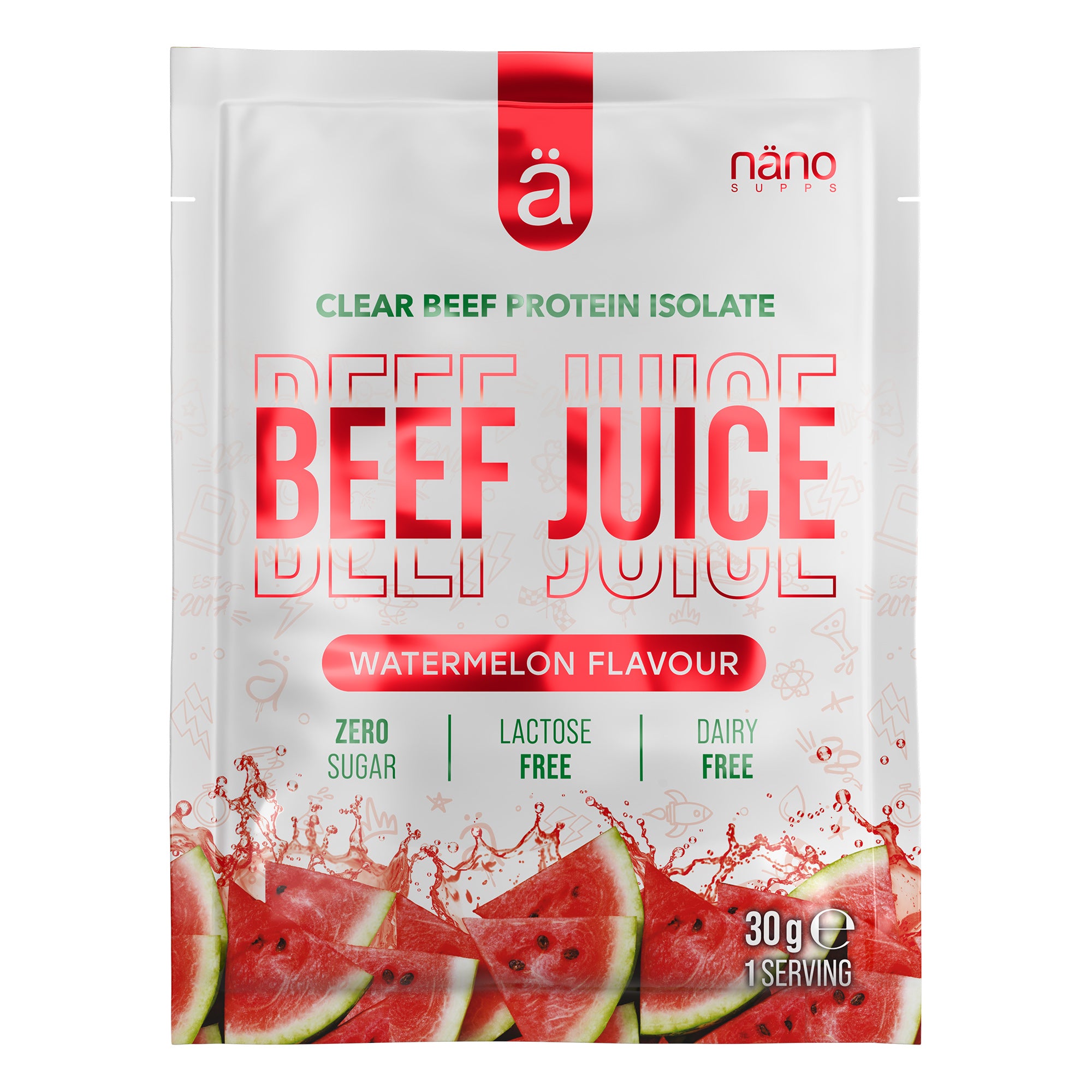 Proteina Beef Isolate, Nanosupps, Beef Juice, 30g
