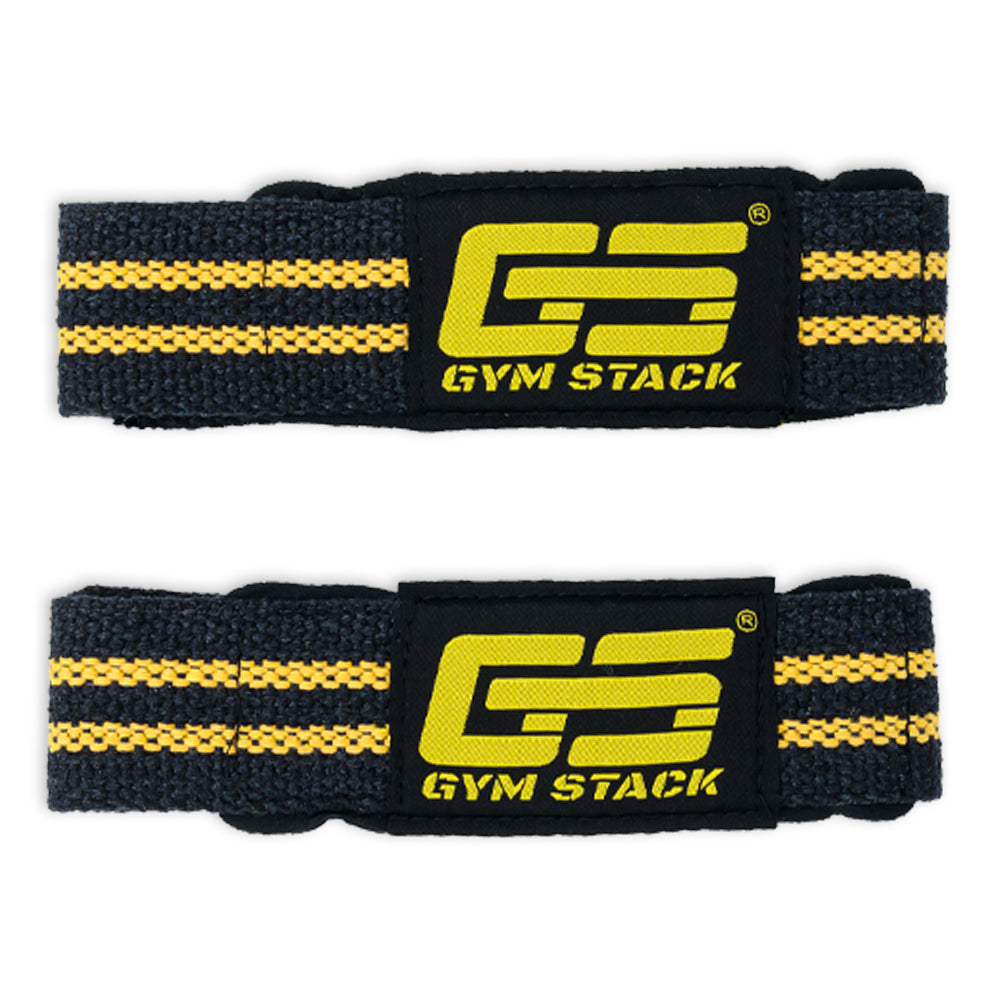 Chingi, Gym Stack, Lifting Straps, Black / Yellow