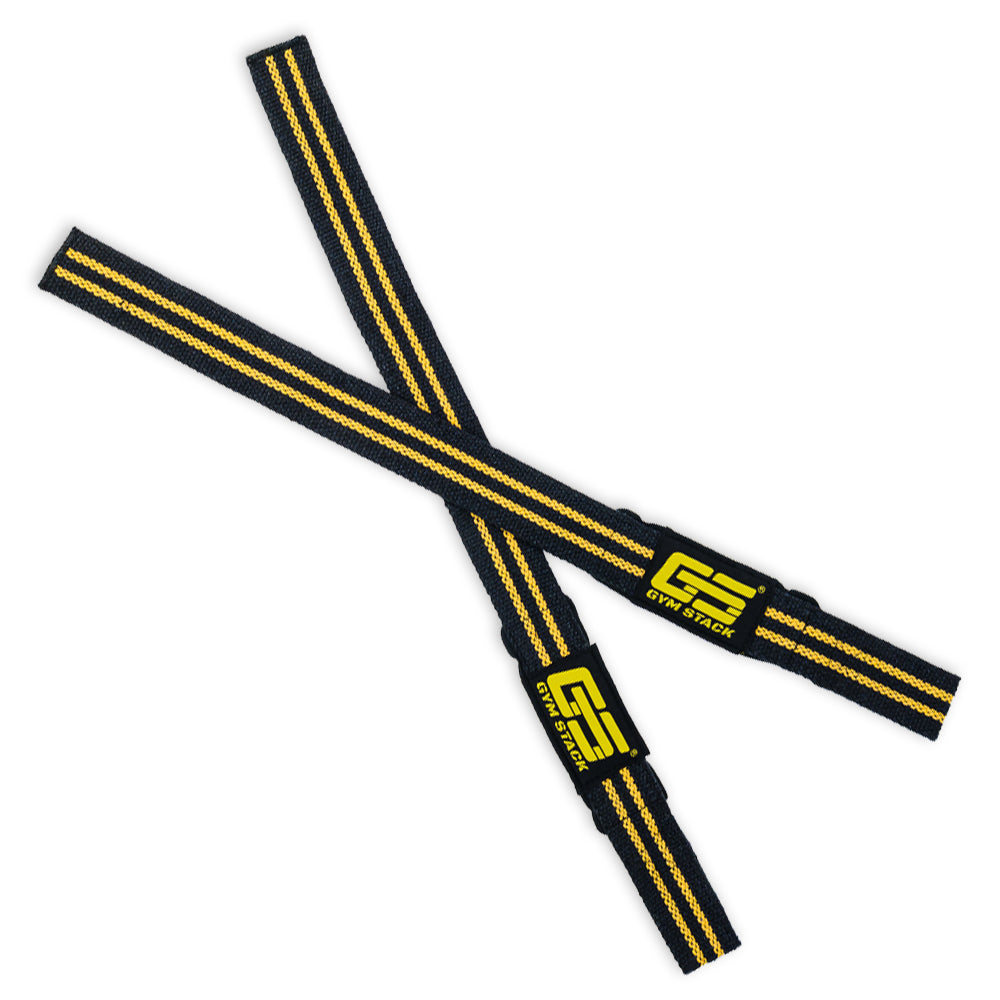 Chingi, Gym Stack, Lifting Straps, Black / Yellow